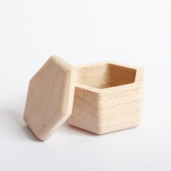 Dřevěná krabička - šestihran